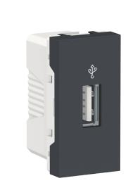 Розетка USB Schneider Electric NU342954 для передачі даних 1М (антрацит)