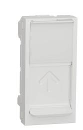 Накладка для RJ45 розетки Schneider Electric NU941018 з полем для напису 1М (біла)
