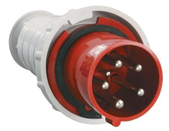 Кабельна силова вилка ETI 004482021 EV-3253 IP44 (32A 400V 3P+N+PE)