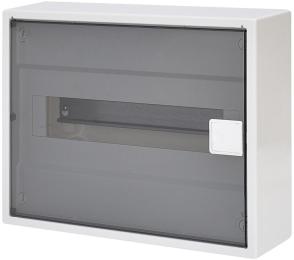 Однорядний зовнішній електрощиток ETI 001100240 ACT 12 PT 12+2 з прозорими дверцятами