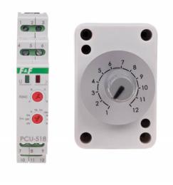 Електронне реле часу F&F PCU-518DUO 195-253В AC/21-27В AC/DC 8А