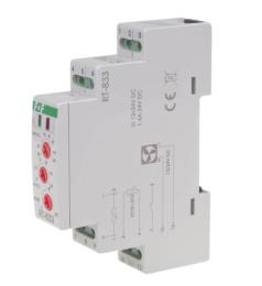 Терморегулятор на DIN рейку F&F RT-833 230В (вентилятор 6А DC, реле 10А)
