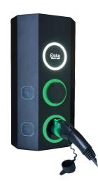 Однофазна зарядна станція для електромобілів Octa Energy SW214-C1-C1 на 14кВт з 2 портами (Type 1 Type 1)