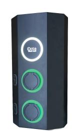 Комерційна зарядна станція для електромобілів Octa Energy SW229-С22-C1 на 29кВт з 2 портами (Type 2 Type 1)