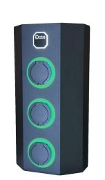 Однофазна зарядна станція для електромобілів Octa Energy SW322-C1-C1-C1 на 22кВт з 3 портами (Type 1 Type 1 Type 1)