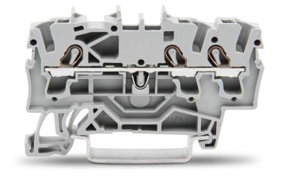 3-х контактна клема Wago 2002-1301 Topjob S 2,5-4мм² (сіра)