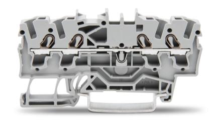 Чотирьохконтактна клема Wago 2002-1401 Topjob S 2,5-4мм² (сіра)