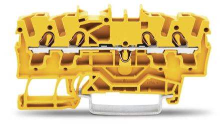 Прохідна клема Wago 2002-1406 для виконання Ex e II (жовта)