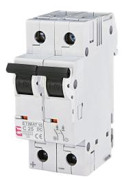 Автоматичний вимикач ETI 500В DC 25А 6кА C