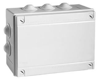Монтажна коробка IP55 з кабельними вводами 190х140х70мм