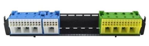 Шина (з тримачем) РЕ і N VZ462 для 2-рядних щитків Hager Volta