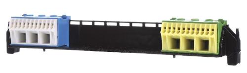 Шина (з тримачем) РЕ і N VZ461 для 1-рядних щитків Hager Volta