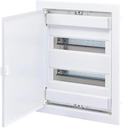 Металопластиковий електрощит ETI 001101026 ECG28 24+4 М з металевими білими дверцями