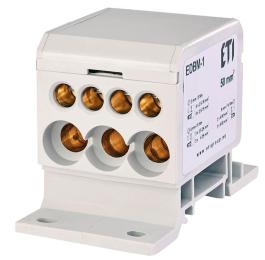 Розподільчий блок ETI 001102400 EDBM-1 (160А 1x4-50; 3x2.5-25; 4x2.5-16)