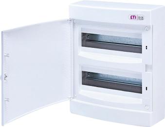 Зовнішній модульний щит ETI 001101008 ECT 24PO 24 М з білими дверцями