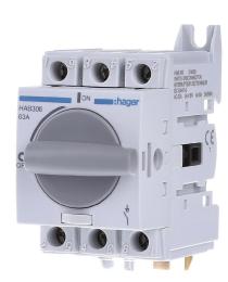 Рубильник Hager HAB306 3P 63А