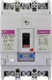 Автоматичний вимикач ETI 004671888 EB2S 250/3LA 250А 3P (16kA регульований)