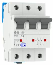 Трьохполюсний автомат SEZ 63 B 6А 3P (PR63B6А)