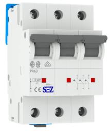 Трьохполюсний автомат SEZ 63 D 4А 3P (PR63D4А)