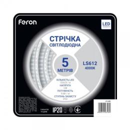 Светодиодная лента Feron SANAN LS612 120SMD/м 12V IP20 4000К