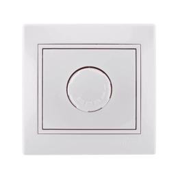 Діммер 800 Вт білий з білою вставкою MIRA Lezard 701-0202-115