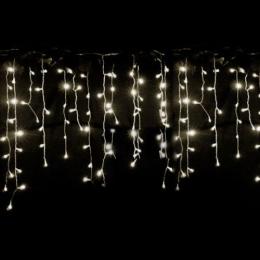 Гірлянда DELUX ICICLE 75LED 2x0.7м 18 жовтий flash білий/білий шнур IP44 EN (90015181)