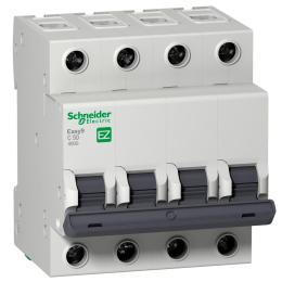 Автоматичний вимикач EZ9 4p 50A С Easy9 Schneider Electric (EZ9F34450)