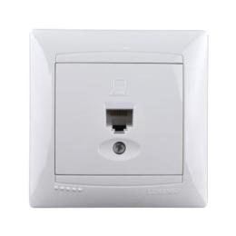 Розетка комп. LMR1028 білий Lemanso Сакура