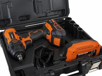 Гайкокрут ударний акумуляторний Tekhmann TIW-300/i20 kit (848398)