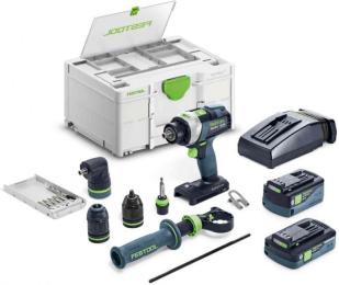 Акумуляторний дриль-шурупокрут FESTOOL QUADRIVE TPC 18/4 5.0/4.0 I-Set/XL (577622)