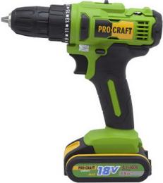 Акумуляторний шурупокрут PROCRAFT PA-18С compact (001831)