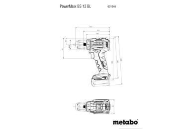 Акумуляторний дриль-шуруповерт Metabo PowerMaxx BS 12 BL (601044850)