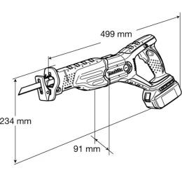 Акумуляторна ножівка Makita BJR181Z (без акумулятора і ЗП)