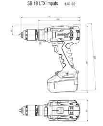 Акумуляторний ударний шурупокрут Metabo SB 18 LTX Impuls Каркас MetaLoc (602192840) (без акумулятора і ЗП)
