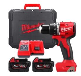 Дриль-шуруповерт акумуляторний MILWAUKEE M18 BLPDRC-502C (4933492826)