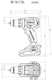 Акумуляторна дриль-шуруповерт Metabo BS 18 LT BL (602325860) без АКБ та ЗП
