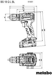 Акумуляторний дриль-шурупокрут Metabo BS 18 L (614051500)