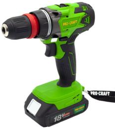 Шурупокрут акумуляторний PROCRAFT Industrial PA-18 DFR (000185)