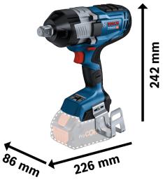 Акумуляторний гайкокрут Bosch GDS 18V-1600 HC (06019M1000) (без АКБ та ЗП)