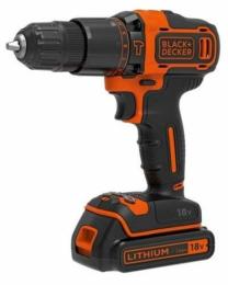 Акумуляторний ударний дриль-шурупокрут Black & Decker BDCHD18KB