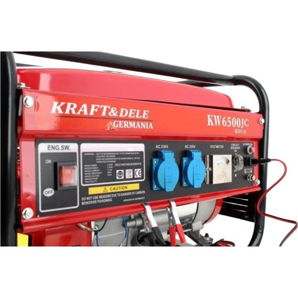 Генератор бензиновый Kraft&Dele KW-6500JC (KD-116), фото 5