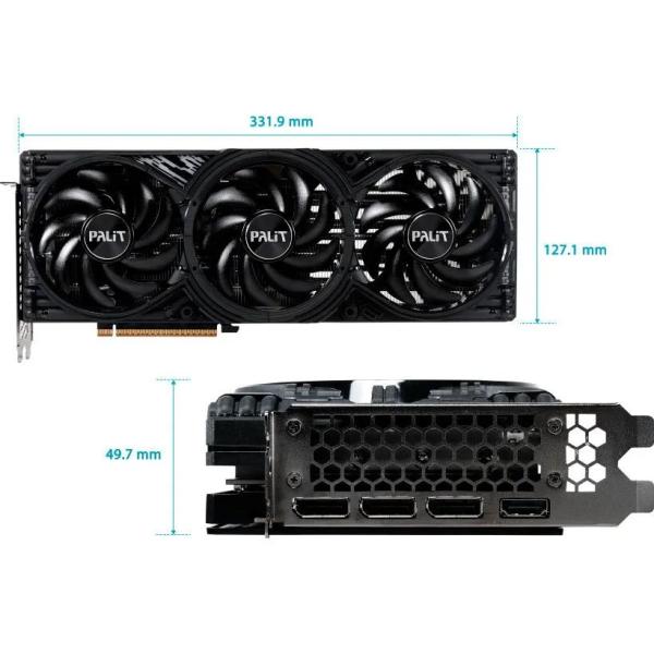 Видеокарта Palit GeForce RTX 5070 Ti GamingPro-S (NE7507T019T2-GB2031U) EU, фото 10