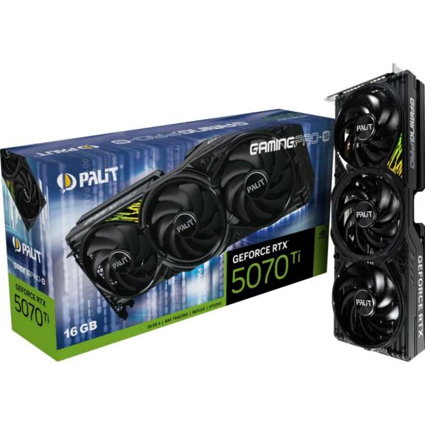 Видеокарта Palit GeForce RTX 5070 Ti GamingPro-S (NE7507T019T2-GB2031U) EU