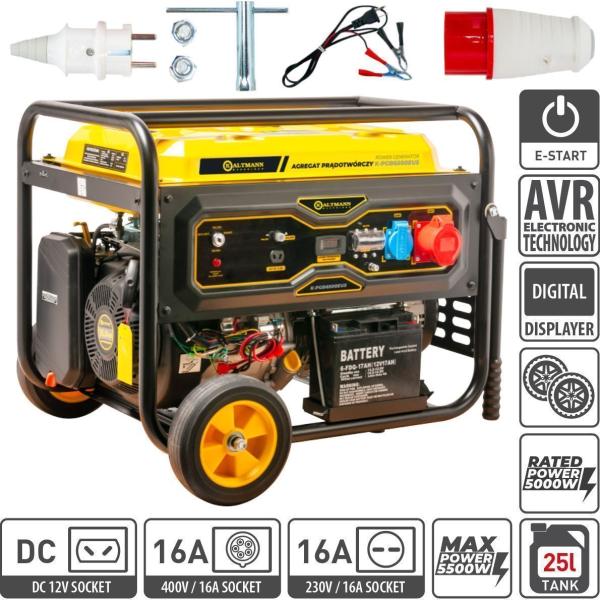Генератор бензиновый KALTMANN K-PGB6500EU5, фото 8