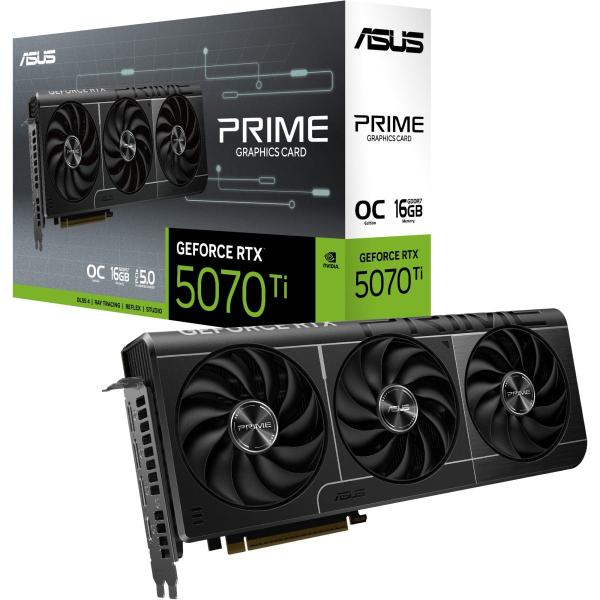 Видеокарта Asus Prime GeForce RTX 5070 Ti 16GB OC Edition (PRIME-RTX5070TI-O16G) EU