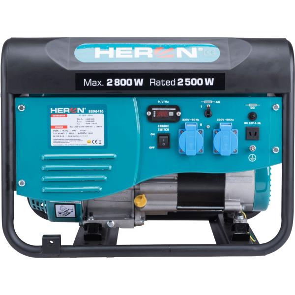 Генератор бензиновый Heron 6.5HP 2.8kW (8896416), фото 2