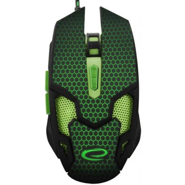 Миша Esperanza EGM207G Cobra USB Black-Green (EGM207G)