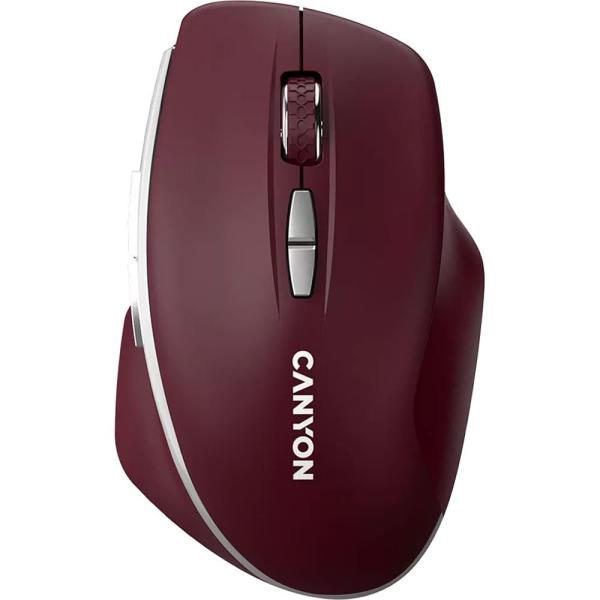 Миша Canyon MW-21 Blue LED Wireless Burgundy Red (CNS-CMSW21BR)