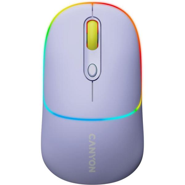 Миша Canyon MW-22 2 in 1 Wireless Lavender (CNS-CMSW22ML)