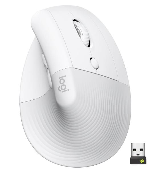 Бездротова миша Logitech Lift Vertical Ergonomic Mouse Wireless/Bluetooth Off-White (910-006475)
